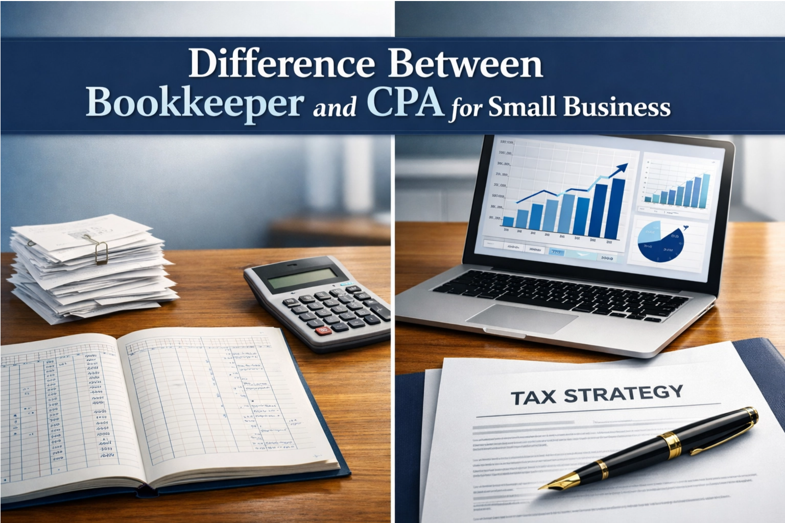 Difference Between Bookkeeper and CPA for Small Business