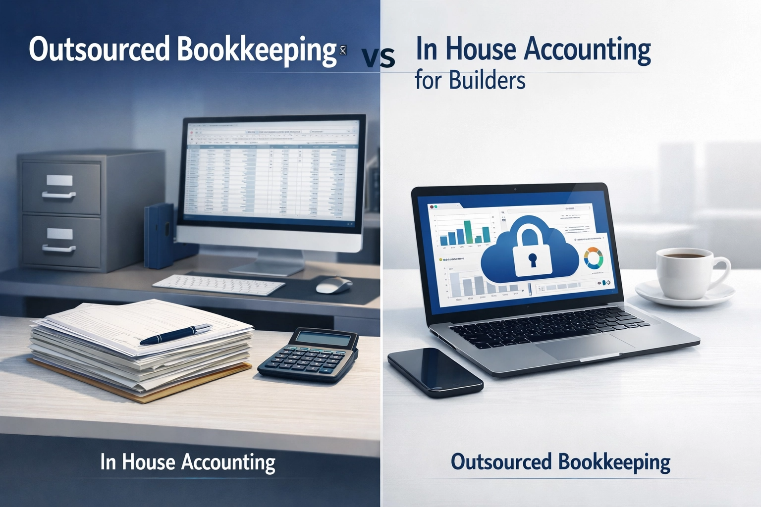 Outsourced Bookkeeping vs In House Accounting for Builders