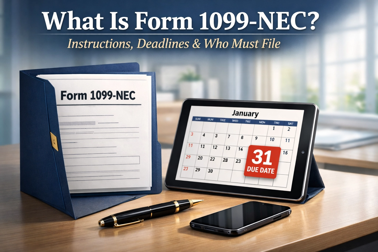 What Is Form 1099-NEC? Instructions, Deadlines & Who Must File
