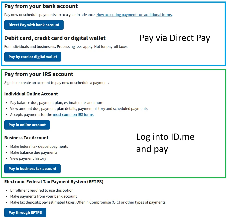 IRS Direct Pay