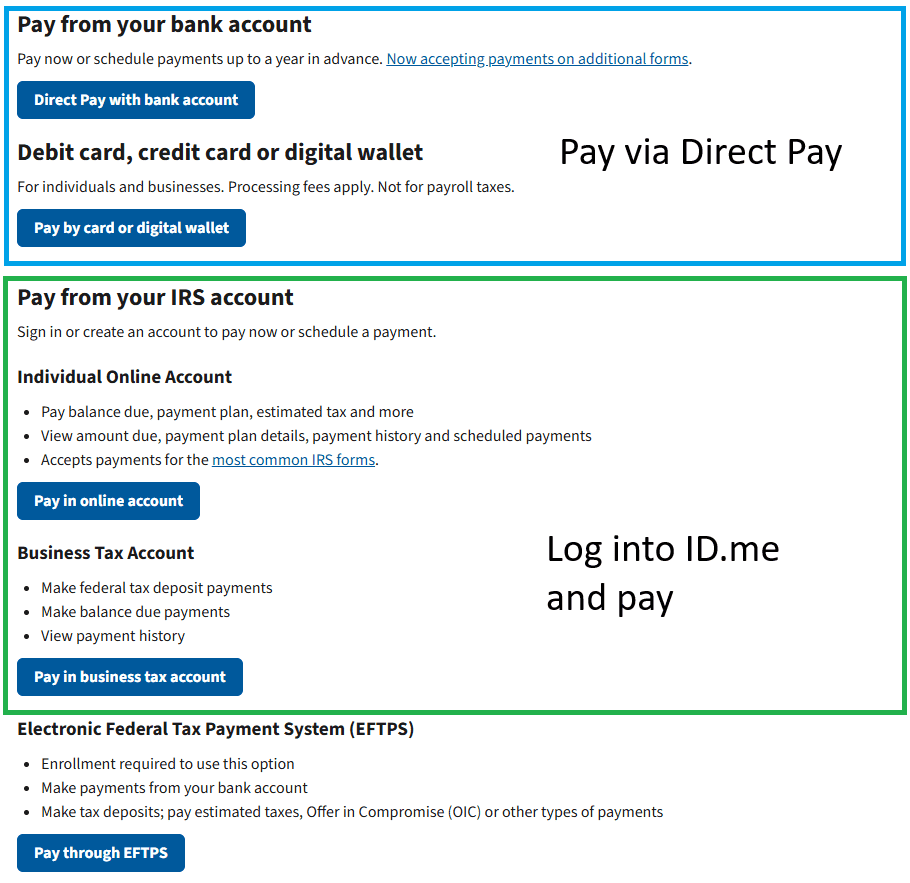 IRS Direct Pay